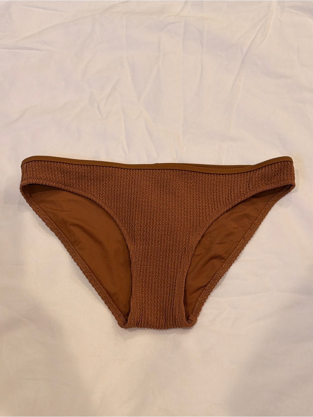 Aerie Rust Textured Bikini Bottom